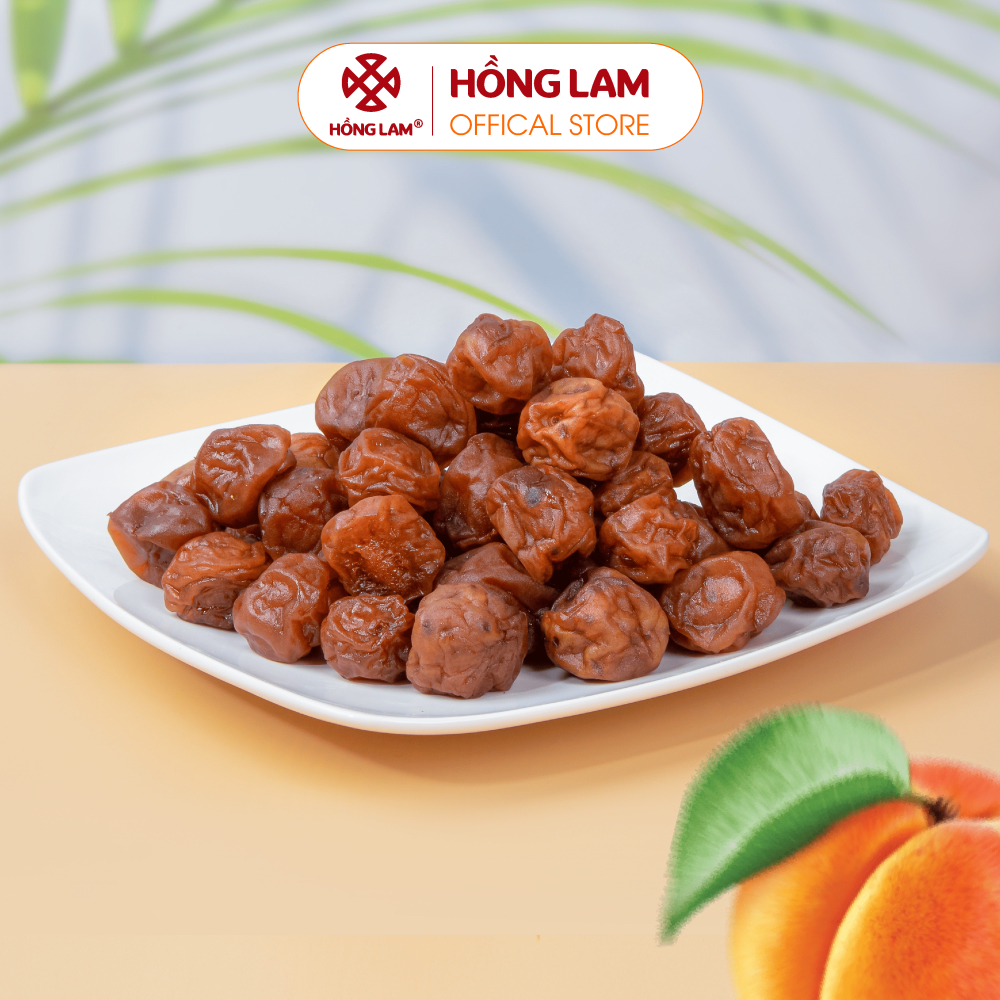 Ô mai (xí muội) mơ sấy dẻo Hồng Lam, dạng hộp (200gr, 300gr, 500gr). Có ...