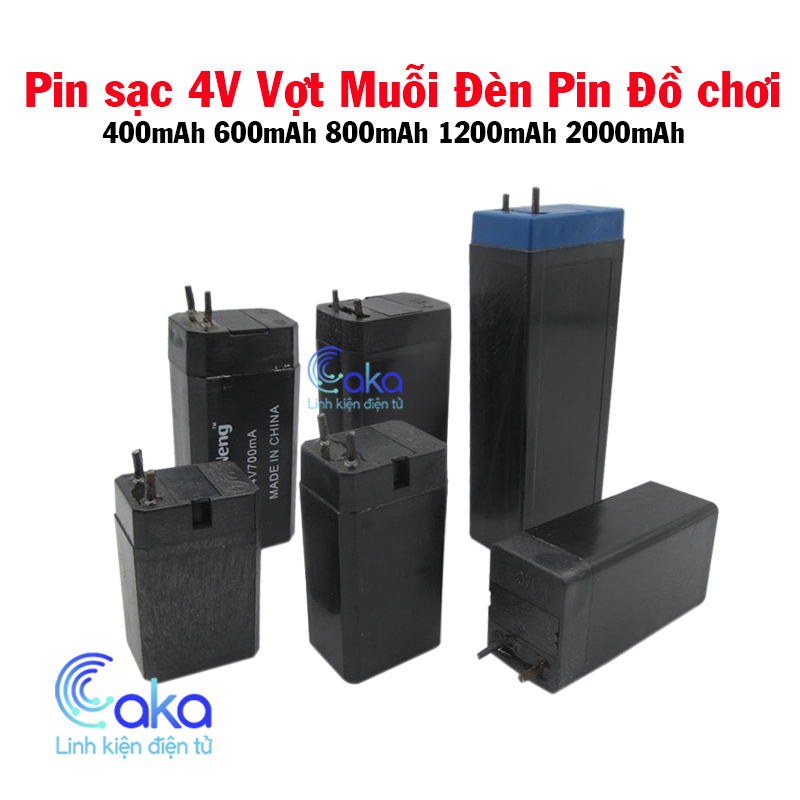 Nguồn pin 4V Vợt Muỗi Đèn, nguồn Đồ Chơi Đèn Led 250MAH - 2000MAH Loại ...