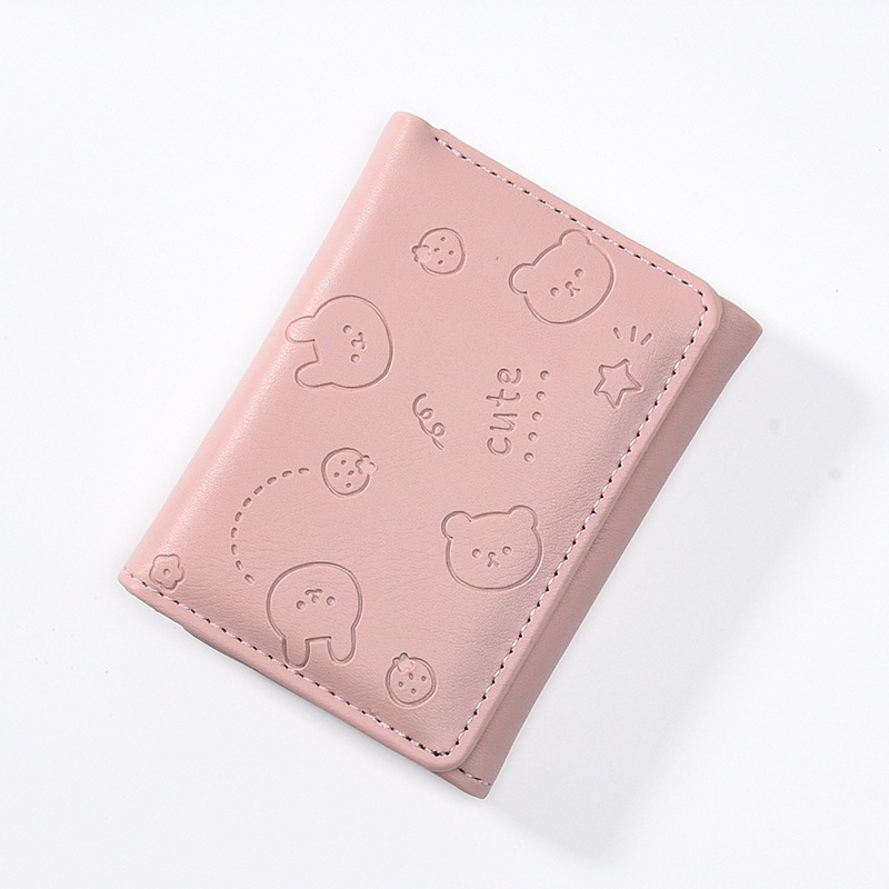 Ví nữ mini dáng gập gấu thỏ cute Cải Store VDG58