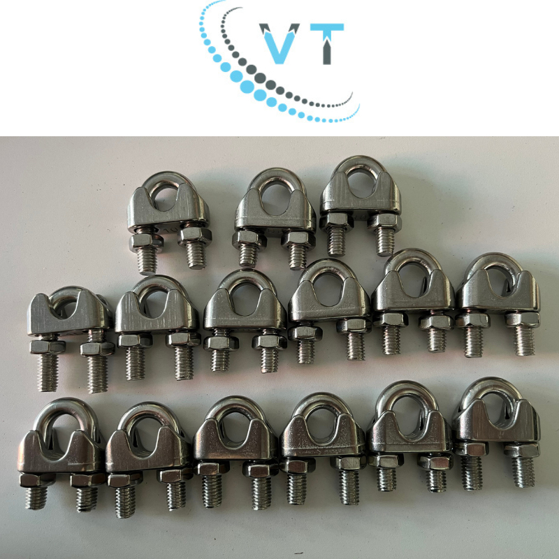 Combo 10 cái Ốc Siết Cáp Inox 304 Cao Cấp ,4mm Cóc Siết Cáp Bằng Inox