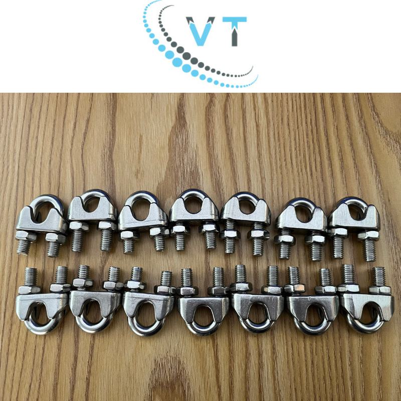Combo 10 cái Ốc Siết Cáp Inox 304 Cao Cấp ,4mm Cóc Siết Cáp Bằng Inox