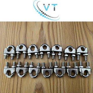 Combo 10 cái Ốc Siết Cáp Inox 304 Cao Cấp  16mm Cóc Siết Cáp Bằng Inox Chưa Có Đánh