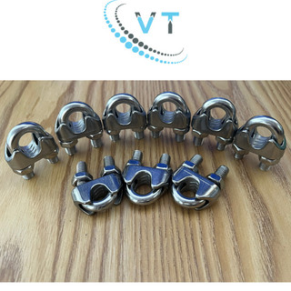 Combo 10 cái Ốc Siết Cáp Inox 304 Cao Cấp  16mm Cóc Siết Cáp Bằng Inox Chưa Có Đánh