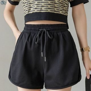 Quần đùi form chữ A bigsize chất thun mềm mịn lưng chun co giản tôn dáng dễ thương thể thao có dây rút eo thoải mái- Q7
