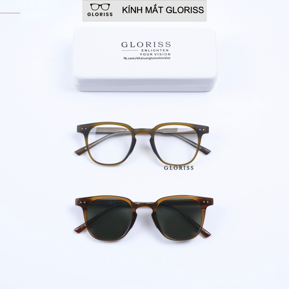 Gọng kính cận nam nữ thời trang GLORISS - LUTTO CỐT NHIỀU MÀU chống tia ...