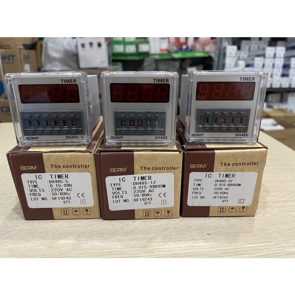 Rơ le thời gian (Timer) BERM DH48S, DH48S-S, DH48S-2Z, DH48S-1Z 24v ...