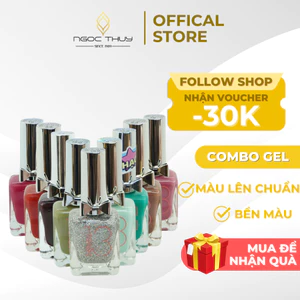 COMBO 10 CHAI - Sơn Móng Tay Gel Lạnh Không Hơ Máy NT13 Nhiều Màu - Ngọc Thuỷ Nail