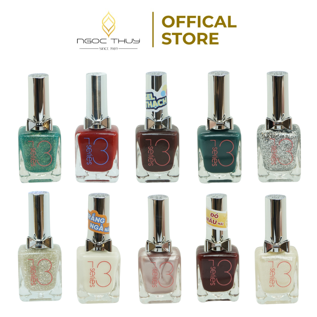 COMBO 10 CHAI - Sơn Móng Tay Gel Lạnh Không Hơ Máy NT13 Nhiều Màu - Ngọc Thuỷ Nail