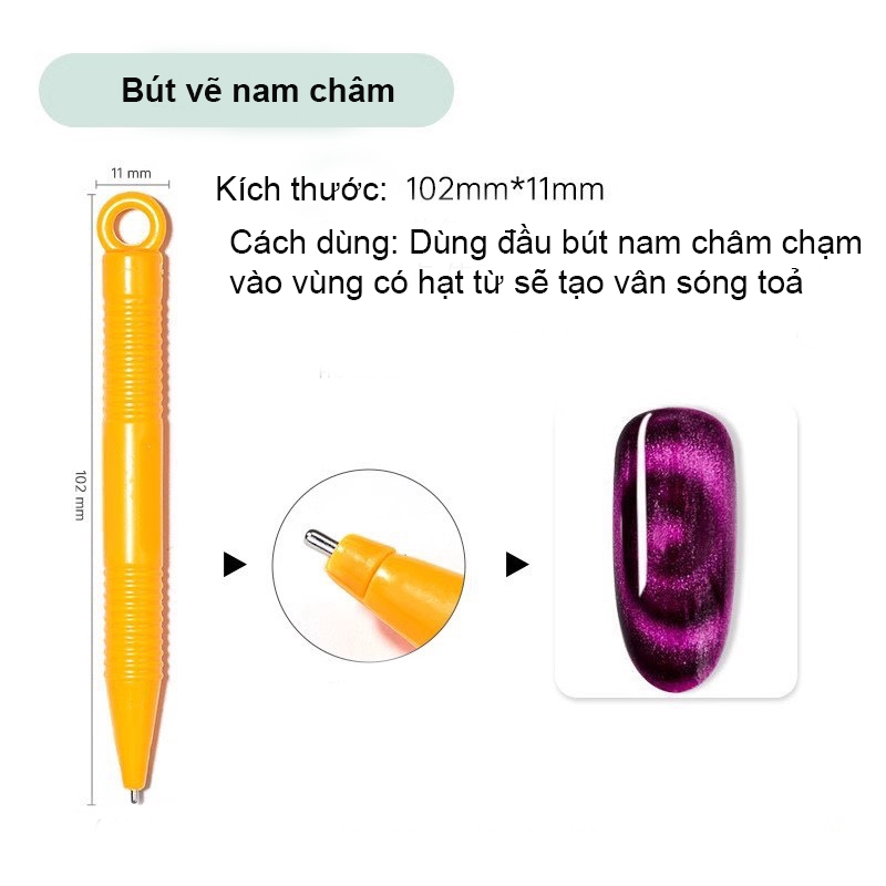Nam châm dùng hút mắt mèo chuyên dụng làm nails đủ các loại