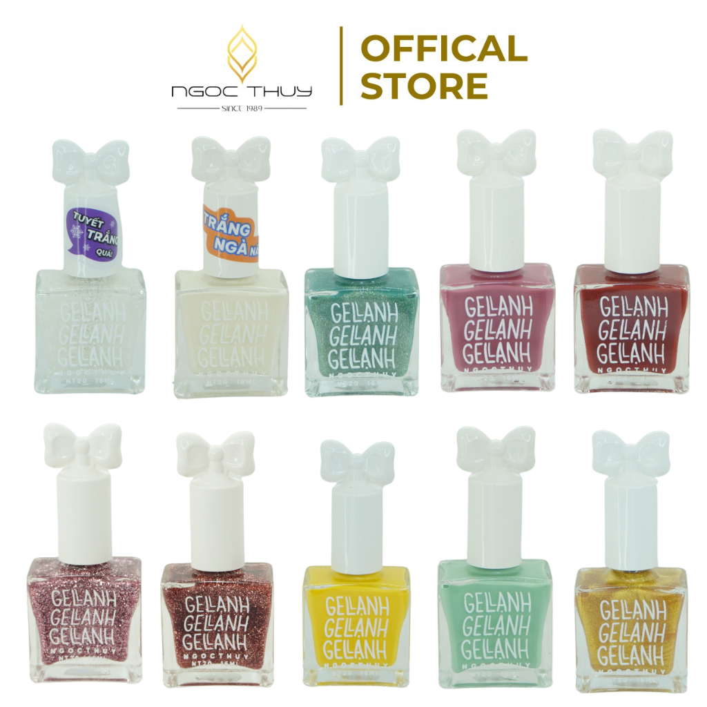 COMBO 10 CHAI - Sơn Móng Tay Gel Lạnh Không Hơ Máy NT20 Nhiều Màu - Ngọc Thuỷ Nail