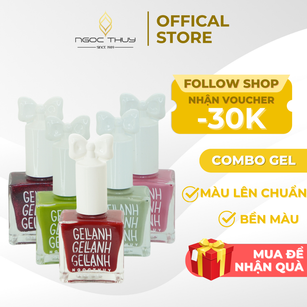 COMBO 5 CHAI - Sơn Móng Tay Gel Lạnh Không Hơ Máy NT20 Nhiều Màu - Ngọc Thuỷ Nail