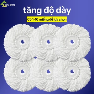 Bông lau LUMERA thay cây lau nhà - Xoay 360 độ có thể làm sạch toàn bộ góc chết mà không có vết nước