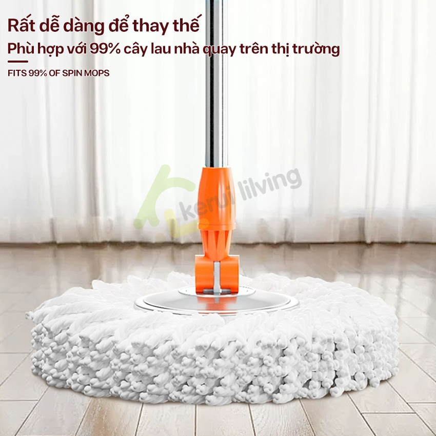 Bông lau nhà LUMERA - Cây lau mở toàn bộ - treo tiện lợi và chống trượt  - khóa đàn hồi ở cả hai mặt