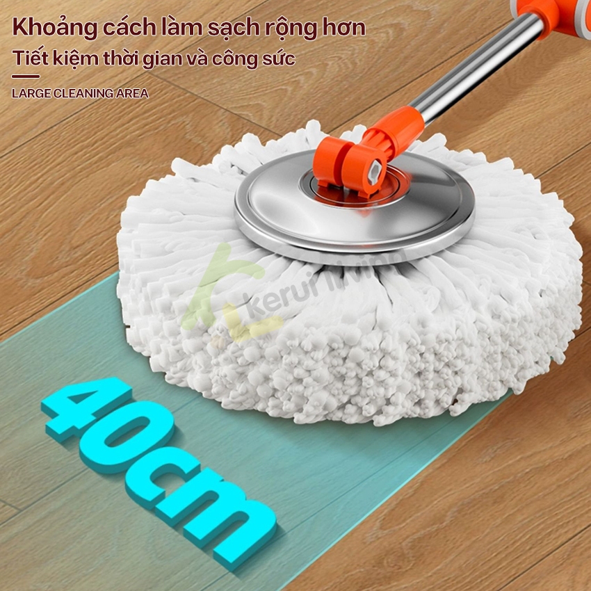Bông lau nhà LUMERA - Cây lau mở toàn bộ - treo tiện lợi và chống trượt  - khóa đàn hồi ở cả hai mặt