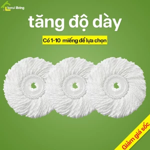 Bông lau nhà LUMERA thay thế làm bằng sợi siêu nhỏ sạch - tuyệt vời cho gỗ cứng và các bề mặt