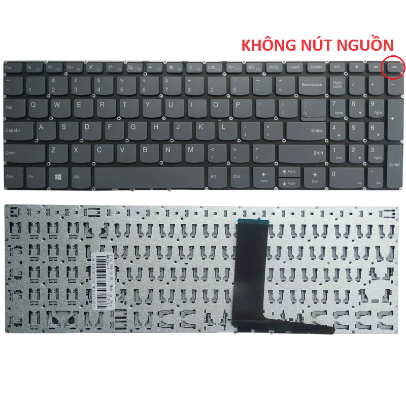 New Net Tastiera Compatibile Per Lenovo ThinkBook 15-IIL (20SM) E 15-IML (20RW) – Layout Italiano QWERTY, Retroilluminata, Tasti Grigi E Senza Frame