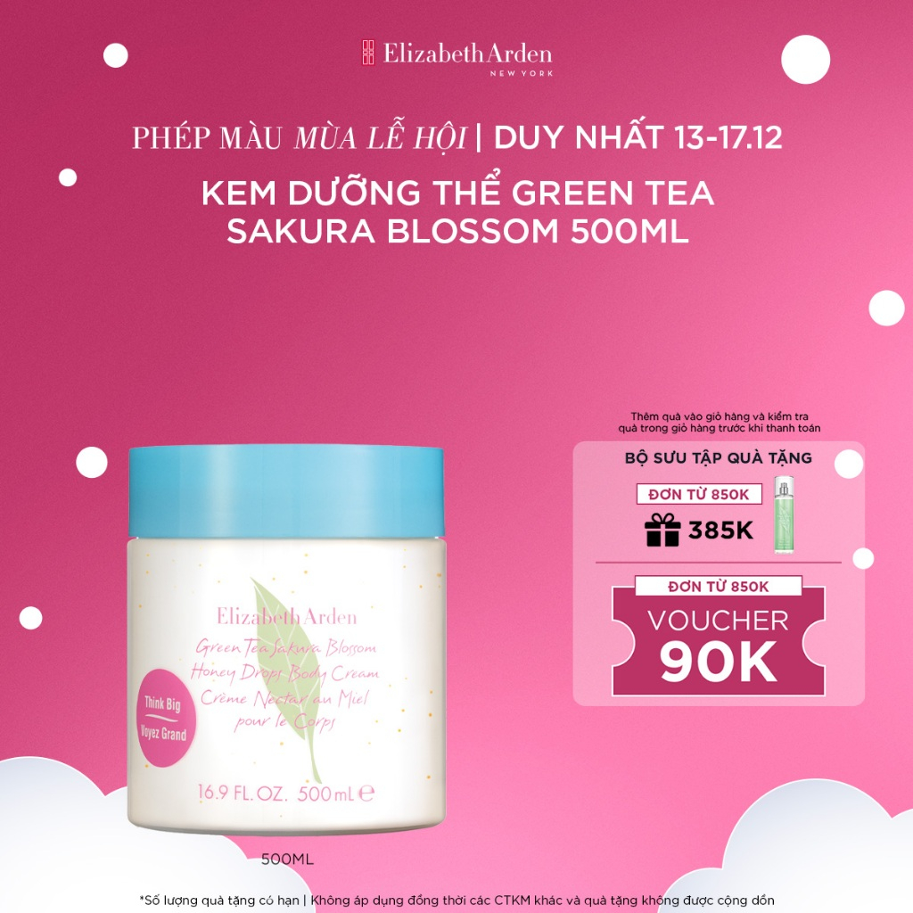 Kem dưỡng thể Elizabeth Arden Green Tea Sakura Blossom Honey Drops Body