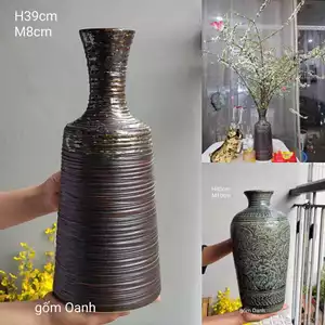 bình hoa cắm đào, tuyết mai gốm Bát Tràng cao cấp