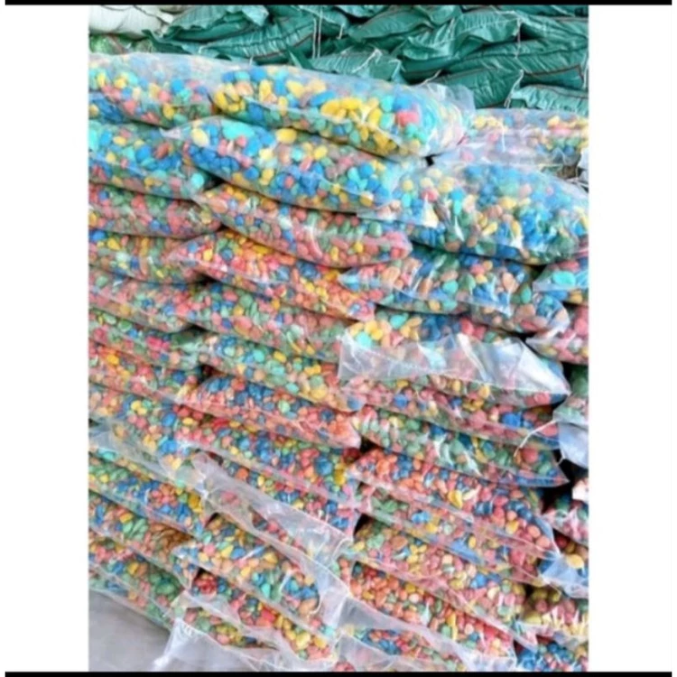 1 kg sỏi đá trắng, 1 kg sỏi đá màu trắng trí chậu cảnh,bể cá...