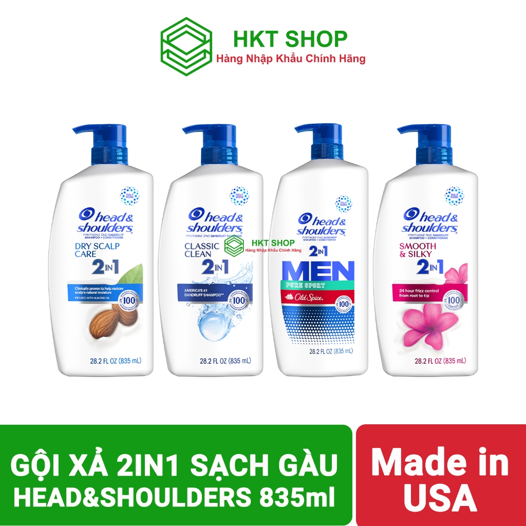 [Mã COSBAUH3 giảm 8% đơn 300K] [USA] Gội Xả 2IN1 Head & Shoulders Dưỡng ...