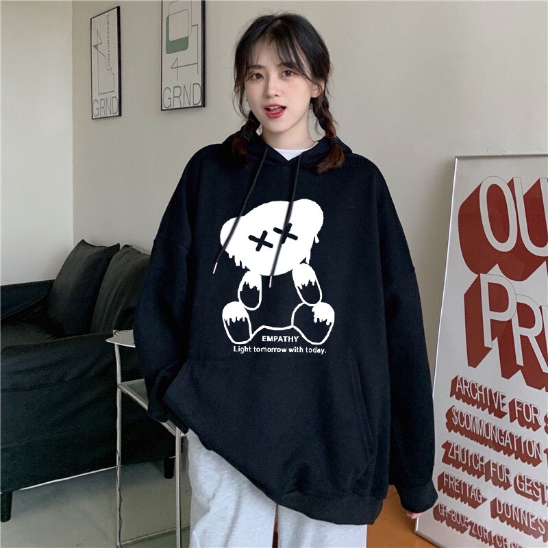 ÁO HOODIE NỈ GẤU EMPATHY PHÙ HỢP CHO CẢ NAM LẪN NỮ ĐỀU MẶC ĐƯỢC - ÁO KHOÁC NỈ CHE NẮNG CHE MƯA CỰC THÍCH L1