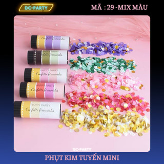 Phụt giấy kim tuyến mini dùng trong sự kiện sinh nhật cưới hỏi khai trương DC PARTY