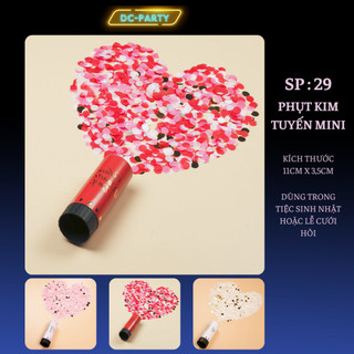 Phụt giấy kim tuyến mini dùng trong sự kiện sinh nhật cưới hỏi khai trương DC PARTY