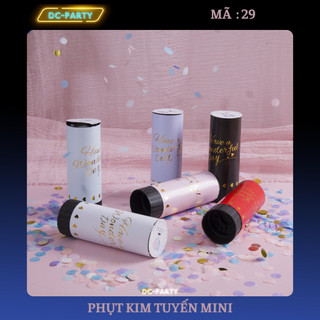 Phụt giấy kim tuyến mini dùng trong sự kiện sinh nhật cưới hỏi khai trương DC PARTY