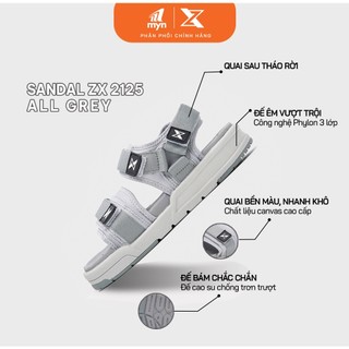 [ZX 2125] Giày Sandal Nam Nữ Unisex 2, Quai Ngang Đế Bằng, Streetwear Dép Quai Hậu Cá Tính