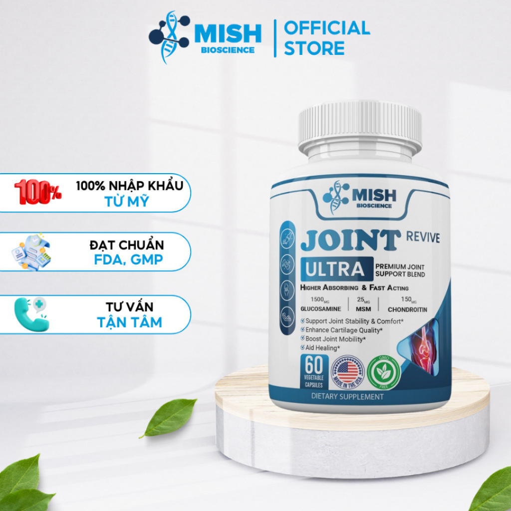 Mishbio JOINT REVIVE Ultra: Hỗn Hợp Hỗ Trợ Khớp Cao Cấp