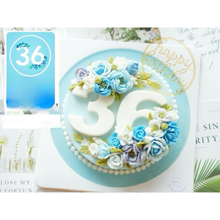 Bộ khuôn số silicon trang trí bánh rau câu
