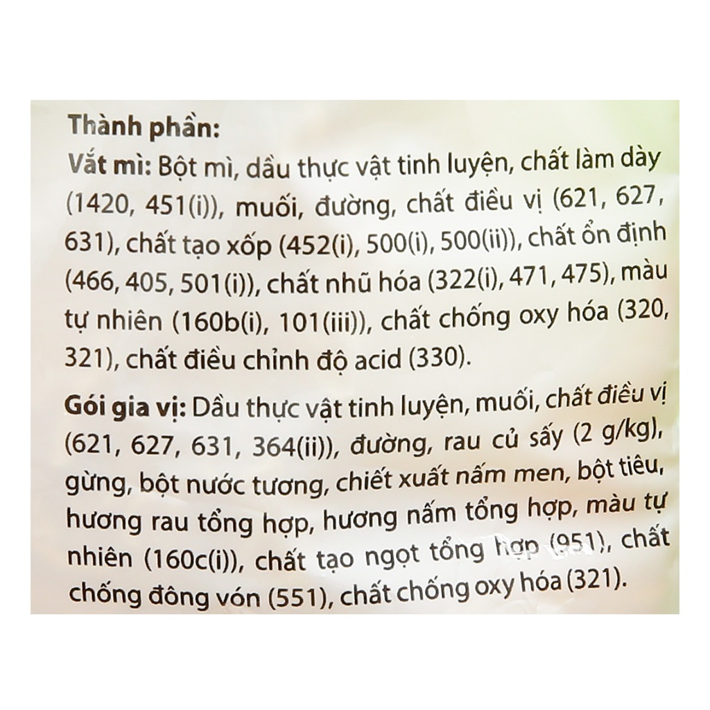 Thùng 30 gói mì Gấu Đỏ 62gr - Sợi mì cải tiến với 2 vị (Chay Rau Nấm  + Gà sợi phở)