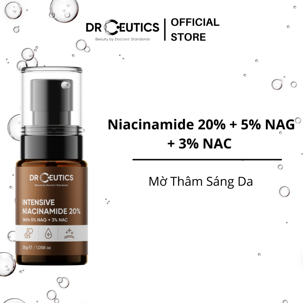 Ảnh DRCEUTICS Tinh chất Niacinamide DrCeutics Intensive Niacinamide 20% Mờ Thâm Sáng Da (30g) 4