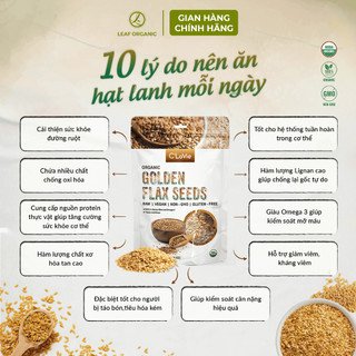 Hạt lanh vàng, lanh nâu chưa rang hữu cơ C'LaVie 200g
