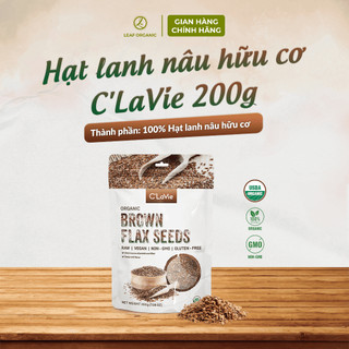 Hạt lanh vàng, lanh nâu chưa rang hữu cơ C'LaVie 200g