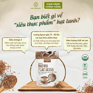 Hạt lanh vàng, lanh nâu chưa rang hữu cơ C'LaVie 200g