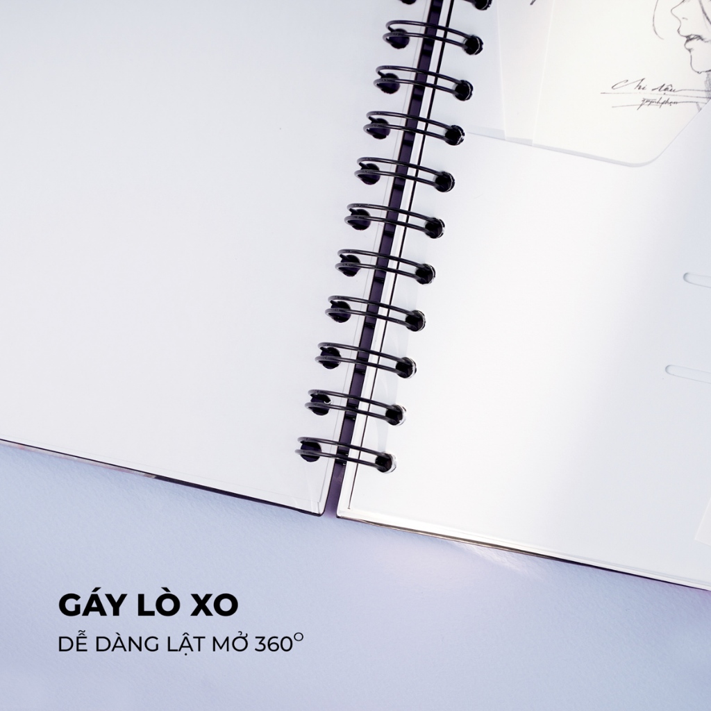 Sổ Vẽ Đa Chất Liệu GLOBAL ART 230GSM Giấy Ăn Chì Lên Màu Tốt Giấy Có Vân Vẽ Màu Nuớc Không Kị Tẩy A4 A5 60 Trang 200GSM