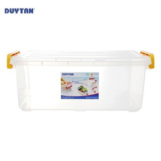 Hộp nhựa đựng đồ đa năng Duy Tân, thùng nhựa nắp quai cài trong suốt 10L, 15L