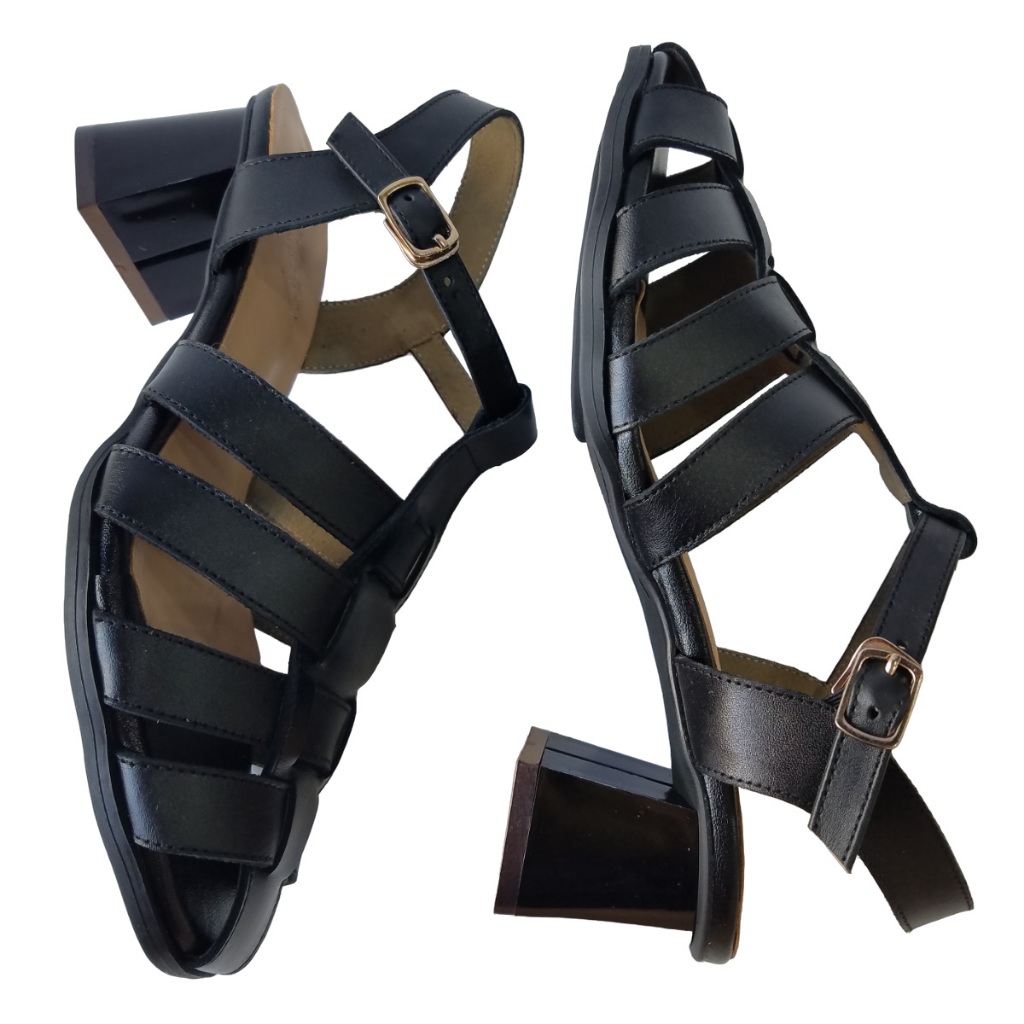 Giày Sandal Cao Gót Nữ Da Bò Thật BIGGBEN Cao 5 Phân HKD787