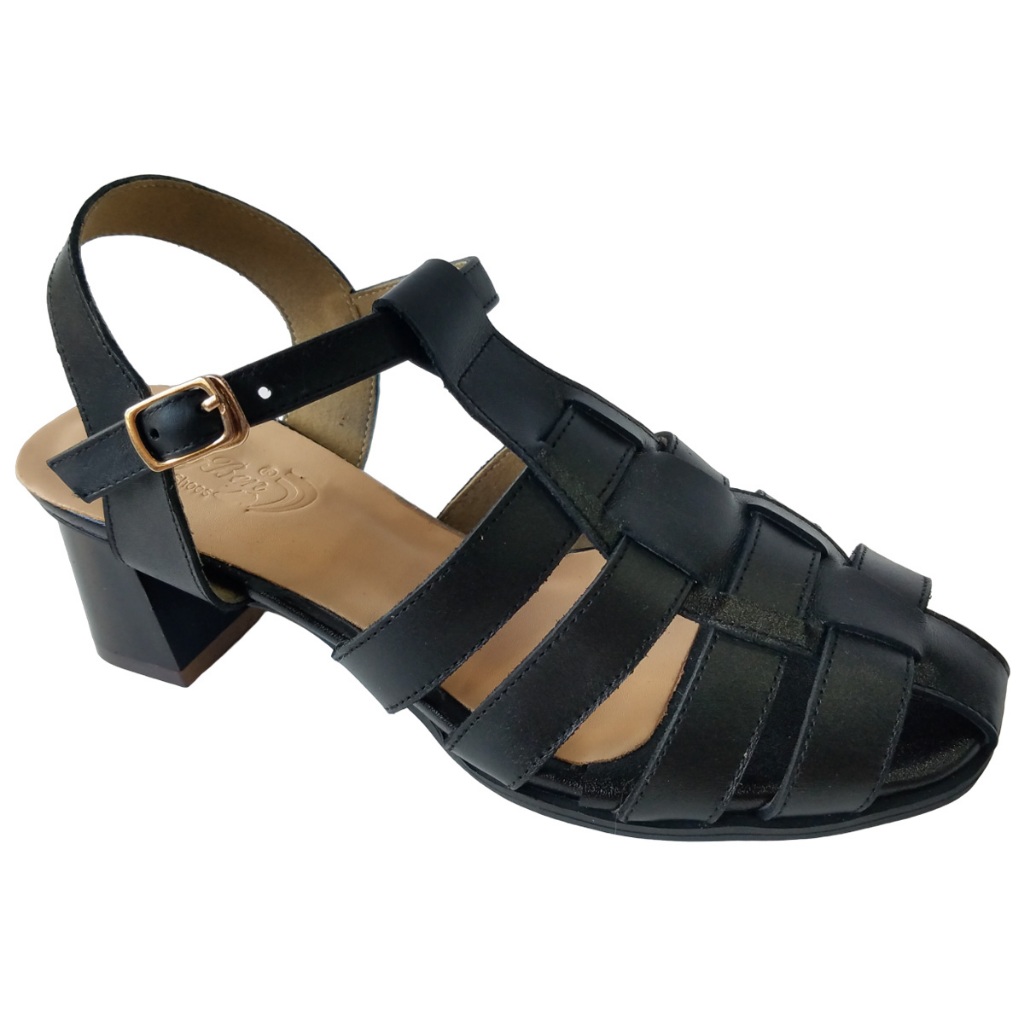 Giày Sandal Cao Gót Nữ Da Bò Thật BIGGBEN Cao 5 Phân HKD787
