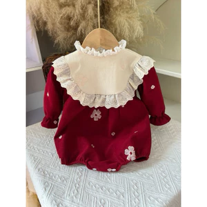 Bodysuit cho bé gái diện Noel kiểu dáng tiểu thư dễ thương Tiệm Nhà Bơ