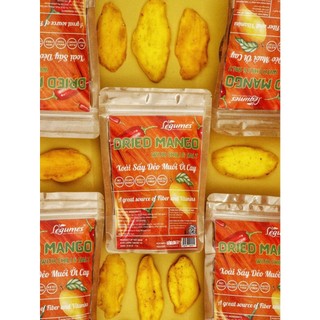 Xoài Sấy Dẻo Muối Ớt không đường Légumes – Snack Ăn Vặt dinh dưỡng – Gó 500g – Vị Chua Cay Ngon