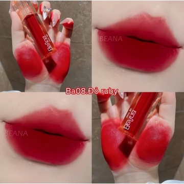 Son đỏ ruby son đỏ lạnh son đỏ gạch, son beana chính hãng màu son cuốn hút, huyền bí