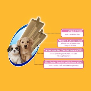 [ Hộp 12 gói ] Bánh xương cho chó Pedigree Dentastix , Bánh thưởng chăm sóc răng miệng