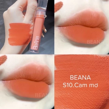 Son cam nude son cam mơ, son cam tây son tone cam son beana chính hãng chất son mềm mịn không gây khô môi