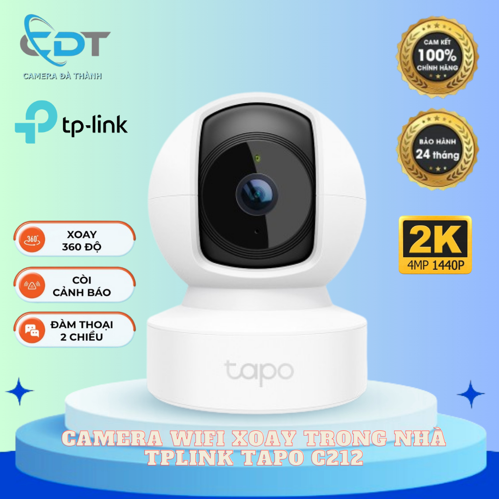Camera IP Wi-Fi TP-Link Tapo C220 360° 4MP - Chín hãng