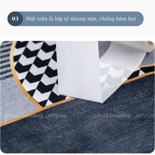 Thảm trải sàn phòng khách M2T Bedding, thảm trang trí tết sang trọng kích thước 1m6x2m3
