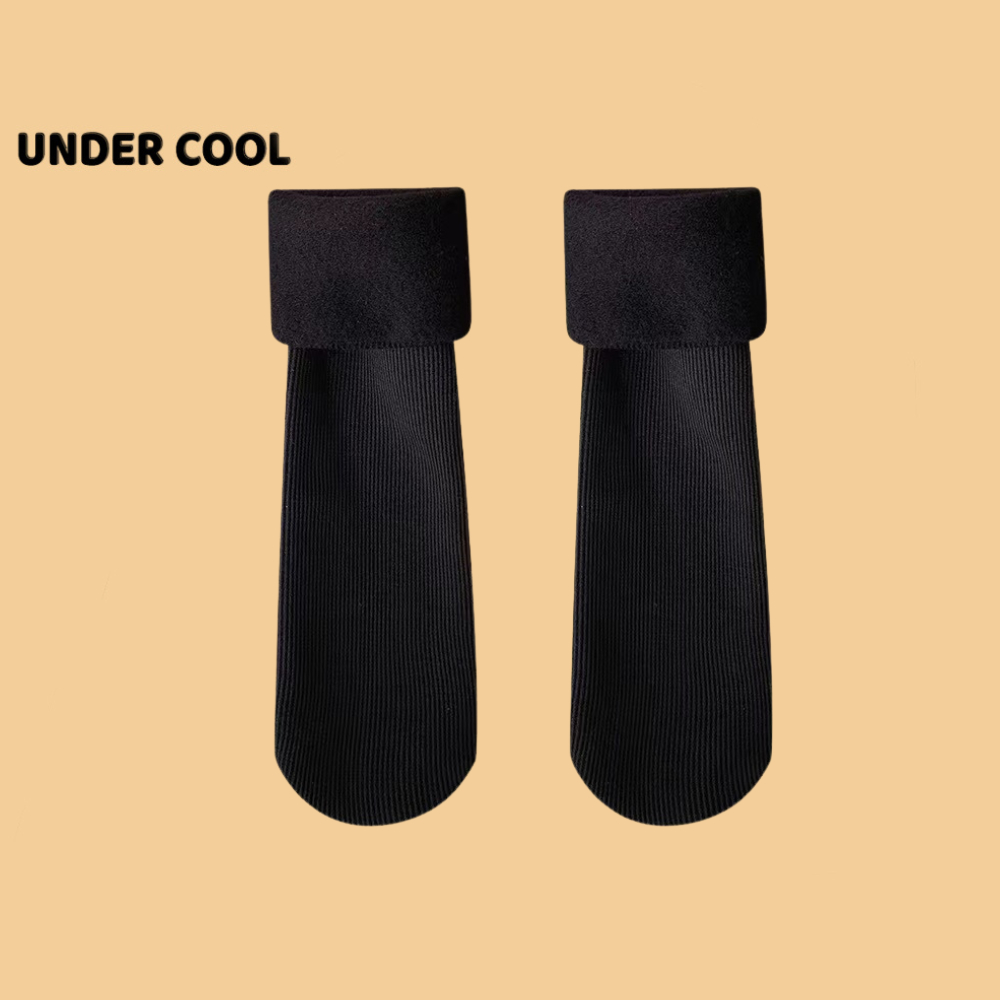 Set 5 Đôi Tất Vớ ủ kem Chống nắng len Lót Lông Giữ Nhiệt UNDERCOOL Mềm Mịn Dày Ấm tông mầu Vintage TC18