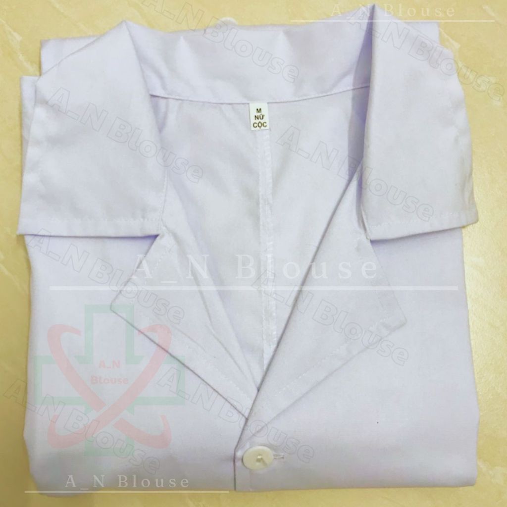 Áo blouse (Blu) ngắn cho cả nam và nữ phục vụ cho phòng khám, bệnh viện và các cơ sở y tế