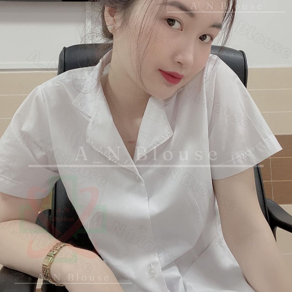 Áo blouse (Blu) ngắn cho cả nam và nữ phục vụ cho phòng khám, bệnh viện và các cơ sở y tế